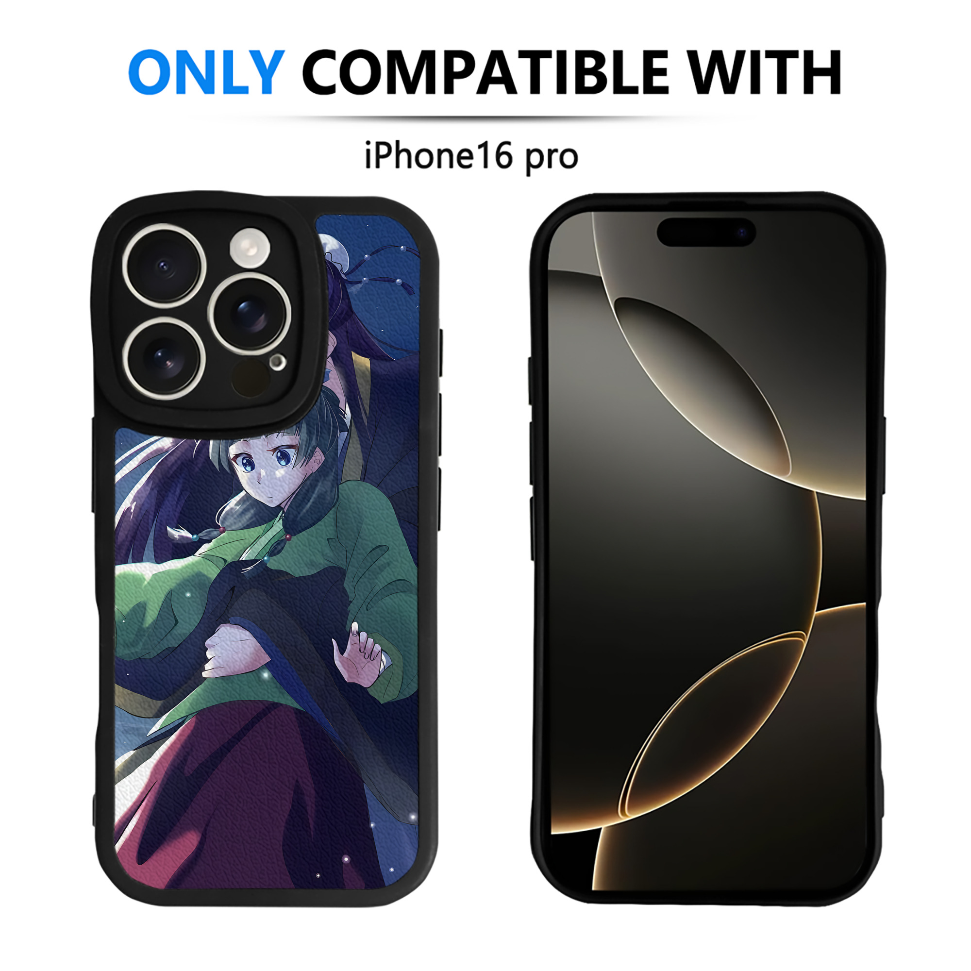 （画像用） 薬屋のひとりごと The Apothecary Diaries 【iPhone 16シリーズ対応】シリコンスマホケース（レザー調） 材質：シリコン